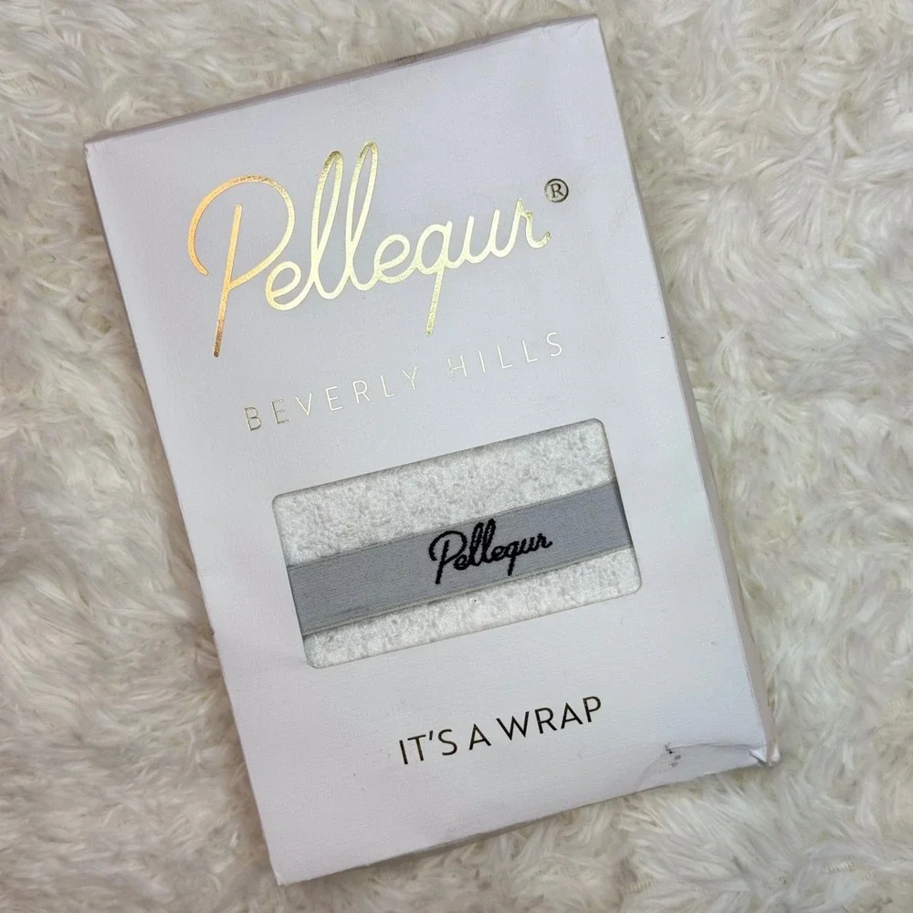 Pellequr Hair Wrap Towel - Absorbent, Quick‎ Dry, Elastic Band, Beverly Hills